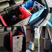 세이브 마스터 뚜껑형 대형 접이식 카트 장바구니 폴딩카트 핸드카트 캐리어 쇼핑카트 시장바구니 캠핑 손수레 마트 바퀴, 뚜껑형 블랙+레드, 1개