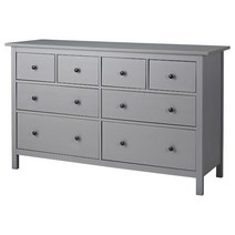이케아HEMNES 헴네스 8칸서랍장 그레이 스테인 160x, One Color