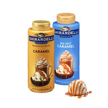 [DCT] 기라델리 카라멜 초코 시럽 3종 482g, 3. 기라델리 씨쏠트 카라멜 시럽 454g, 1개