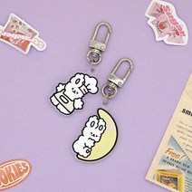 아트박스/그립톡 그립톡 퐁퐁래빗 아크릴 키링 (6color)