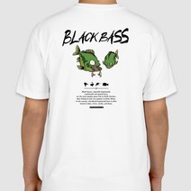 [피싱웨어]블랙배스 VER3 루어낚시 티셔츠 VER3 배스 루어 기능성 낚시티셔츠 빅사이즈가능, 반팔라운드쿨티셔츠, 4L(115), 화이트