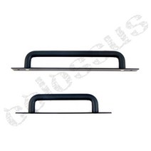 콜로서스 판손잡이 흑색 장롱손잡이, ㄷ자봉판손잡이/2구/192P/흑색, 1개