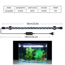 LED 수족관 조명 방수 물고기 탱크 클립 수중 밝게 장식 잠수정 램프 식물 성장 90-260V