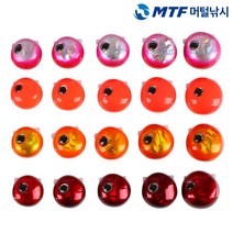 품질보증 깔쌈 유동 타이라바 헤드 2개입 120g 참돔루어, 핑크 홀로그램