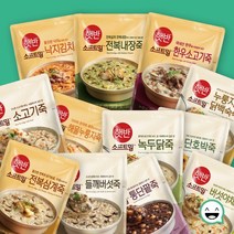 CJ 비비고죽 햇반소프트밀 280g 420g 누룽지 닭백숙 전복 소고기 단호박 녹두닭 죽 골라담기, 프리미엄 한우소고기죽 420g