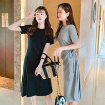 청순 롱원피스 시밀러룩 여자봄옷 하객 결혼식 키작녀 77사이즈