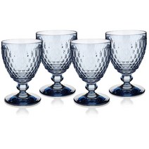 빌레로이앤보흐 보스톤 고블렛 중 310ml 4P/ 와인잔 맥주잔 유리잔 고블렛잔 빌보, 블루