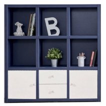 아이방 서랍형 낮은 교구장 동화책장 3x3단 1200 / 오픈형 시스템 벽면 LP