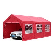 차고지 비가림막 이동식 차고 조립식 전원 주택 주차장, 테두리 천 없이 길이 3x 너비 3