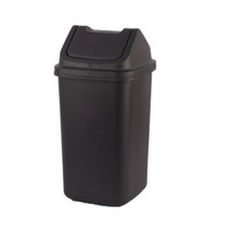바이굿즈 정사각 종량제 휴지통 30L, 검정, 4개