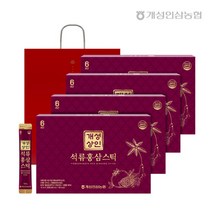 개성상인 석류홍삼스틱 30포 x 4박스(총 120포) +쇼핑백 증정, 단일속성