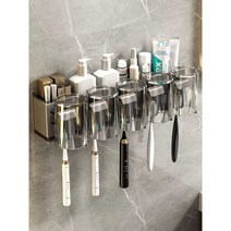 호텔 칠솔걸이 양치컵 치약 로션 보관 수납 거치대, 2인용 A (컵미포함)