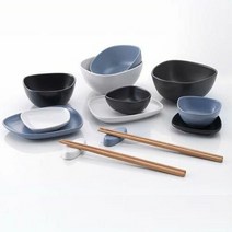 크라운 도자기 그릇세트 2인 식기세트 홈세트 14p A