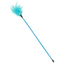 1Pc 고양이 장난감 다채로운 티저 등나무 공 놀이 모양 깃털 재생 스틱 애완 동물 용품, 11 Random Color