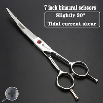 별 가위 아트 그루밍 커브 요술가위 겸자 숱가위전문 손질 애완 동물 개 손질 키트 일본, 1-7인치 곡선