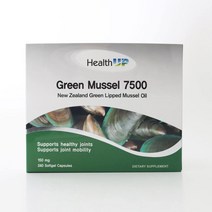 [헬스업] 초록입홍합 오일엑스트라 7500mg 60x4박스 240캡슐, 1개
