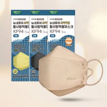 뉴네퓨어 프리미엄 KF94 대형 컬러마스크 60매, 30개입, 2개, 그레이