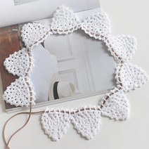 레이스 가렌더 뜨개질 창문 촬영 소품 사무실 예쁜가랜더 커피숍 집