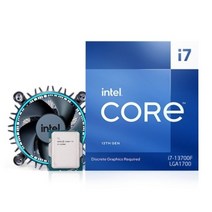 INTEL 코어13세대 i7-13700F 정품박스 랩터레이크 /2.10GHz/30MB/쿨러 포함