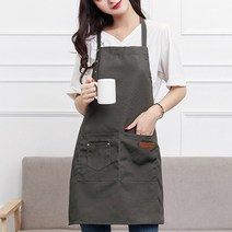 언니 카페 공예 목공 도예 앞치마, 차콜