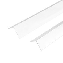 (재단가능) 알루미늄 ㄱ자 코너몰딩(화이트) 2사이즈(25 30mm) 2.4M _철물 몰딩 마루몰딩 바닥타일 타일마감 마감재 꼼꼼이 코너비드 ㄱ자, 25x25mm