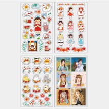 블랙탄디티 살랑이 다꾸 도무송 스티커, 1.소녀의여름_1201260