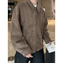 투웨이 절개 스웨이드 미니멀 자켓 (2 color) 남자자켓 봄자켓