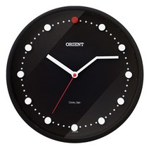 [오리엔트]무소음 3분빠른 벽시계 블랙 31cm, 단품