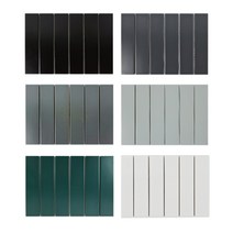 시트라인 모던 모자이크타일 1945 6가지색상 벽 바닥 현관 주방 타일, 1장, 1945BLACK/블랙무광(YPYJ9514)