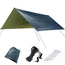 블랙코팅 타프 부품 헥사 원터치 면 돔 hammock rain fly tent tarp, 검은색, 33m
