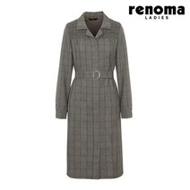 레노마레이디 체크 카라 원피스 패턴 그레이 CY41OP820-TY