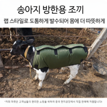 송아지방한복 대형가축 겨울 조끼 패딩 옷, 단일사이즈