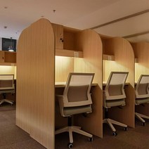 스터디카페 1인실 독서실 책상 스터디룸 도서관 공부, 0.8 길이  0.6 너비  1.6 높이 B