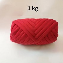 목도리 실 손뜨개 손 뜨개질용 두꺼운 슈퍼 부피가 큰 원사 1KG 크로셰 뜨개질 부드러운 면화 DIY 팔 담요용 로빙 스피닝 232895, 1kg 레드