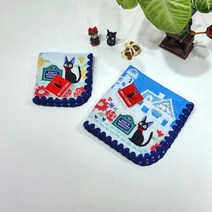 지브리 캐릭터 마녀배달부 키키 어린이집 유치원 준비물 미니 세수 면 선물 타월 손수건, 워시타월