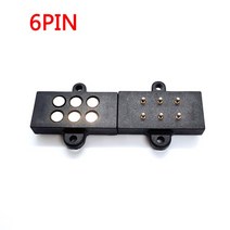 콘넥터 접속자 전선연결단자 dc커넥터 8핀 이중 행 고전류 자석 흡입 스프링 포고핀 커넥터 암수 프로브 D, 02 6pin