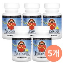 Source Naturals 폴리코사놀 20mg 타블렛, 60개입, 5개, 60정