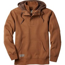 Legendary Whitetails 남성용 표준 Tough As Buck 1/4 지퍼 액션 후드 생가죽 미디엄