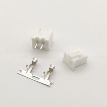 10 sets XH2.54 - 2p 2.54mm 커넥터 pcs 여성 하우징 + 남성 헤더 터미널 6 색 2pin, 02 White