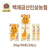 아이 홍삼 젤리 스틱 어린이 홍삼 젤리키즈 키즈홍삼 진세노사이드 어린이영양제, 2박스