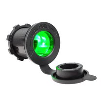 차량용충전포트 볼트메타 집어등 파워뱅크 DIY 자동차 차량 시거소켓, 그린