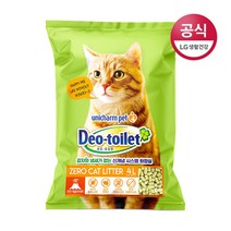 유니참 데오토일렛 사막화 방지 소취 항균 모래 4L, 1개