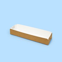 피자바게트 피자트레이 긴빵 소세지빵 종이트레이 크라프트 중 장원패키지 [100ea], 100개