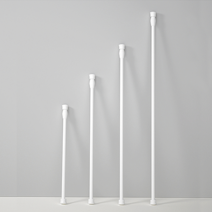 30-250cm 길이조절 압축봉 스프링 미니 커튼봉, 화이트