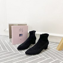 [구두모모] 다프 스판 삭스 앵클부츠(6cm)