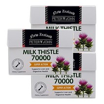 피터앤존 뉴질랜드 고함량 밀크씨슬 밀크시슬 70000 60캡슐 3통, 60정