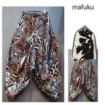 마후쿠 빅사이즈 밴딩 안에털 와이드 배기팬츠ab5990