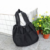 복조리 패브릭 에코백 여성 숄더백 포켓 무지