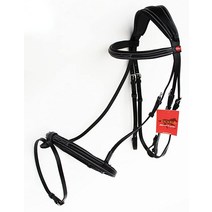 TackRus 말 잉글리시 브리들 패딩 가죽 높이 조절 가능한 플래시 고삐 풀 803443BKF150337, Cob, Black, Black