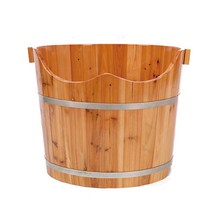 목욕 나무 욕조 성인 가정용 전신 땀 찜 양동이 반신욕기 이동식욕조 간이, 통나무 직경 60 x 높이 50 (베이비 배럴)